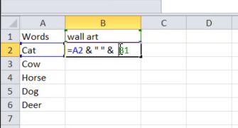 a GIF is showing when placing dollar sign before the column letter and row number