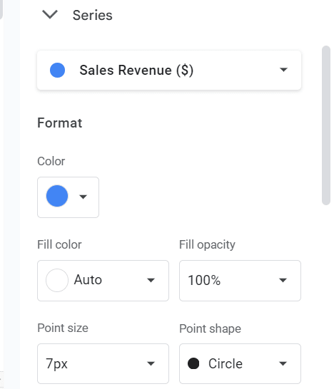 screenshot of all functions of ‘Series’