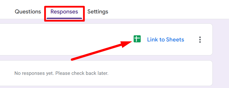 red arrows pointing to the Google sheet icon red arrows pointing to the Google sheet icon
