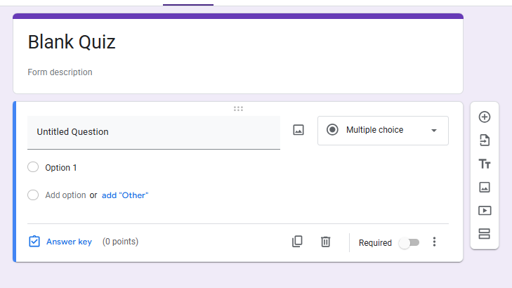 Quiz Template of Google form Quiz Template of Google form