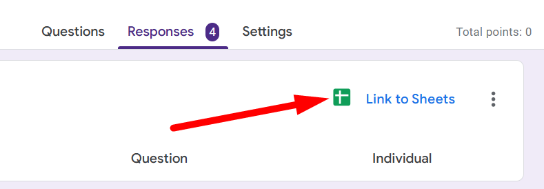 red arrow pointing to the Google Sheets icon