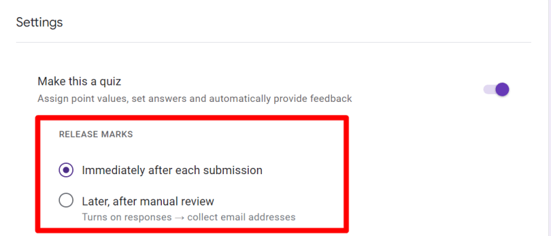 red rectangular pointing to release marks
