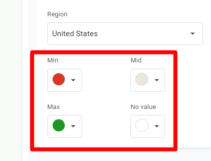 red rectangle highlights colore set