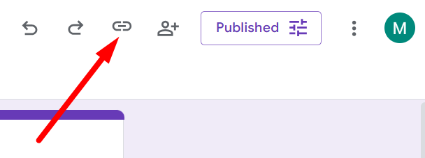 red arrow pointing to “responder link icon”