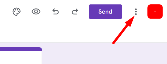 red arrow pointing to three vertical dots