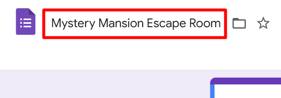 red rectangle highlights the form title