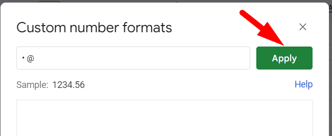 red arrow pointing to ‘Apply’