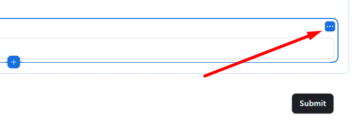 red arrow pointing to three dot icon