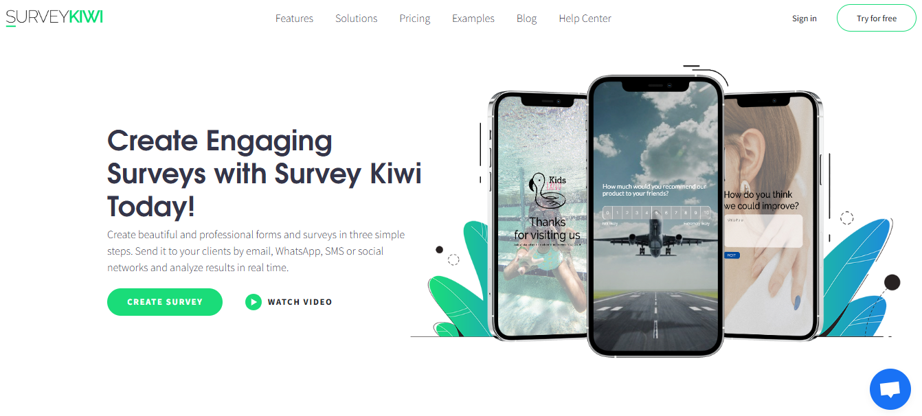 Survey Kiwi NPS® Survey landing page