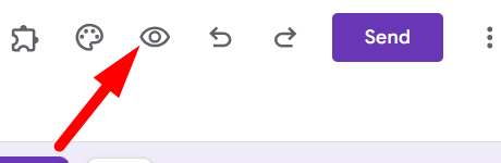 red arrow pointing to ‘eye’ icon
