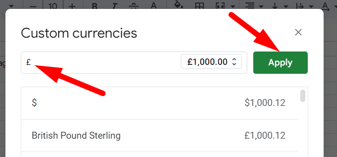 red arrow pointing to ‘Apply’ button