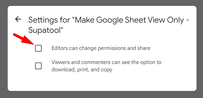 red arrow pointing to a checkbox when it is uncheck for editors role