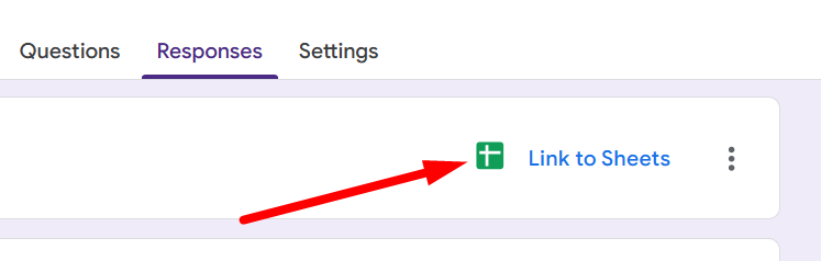 red arrow pointing to the Google sheet icon